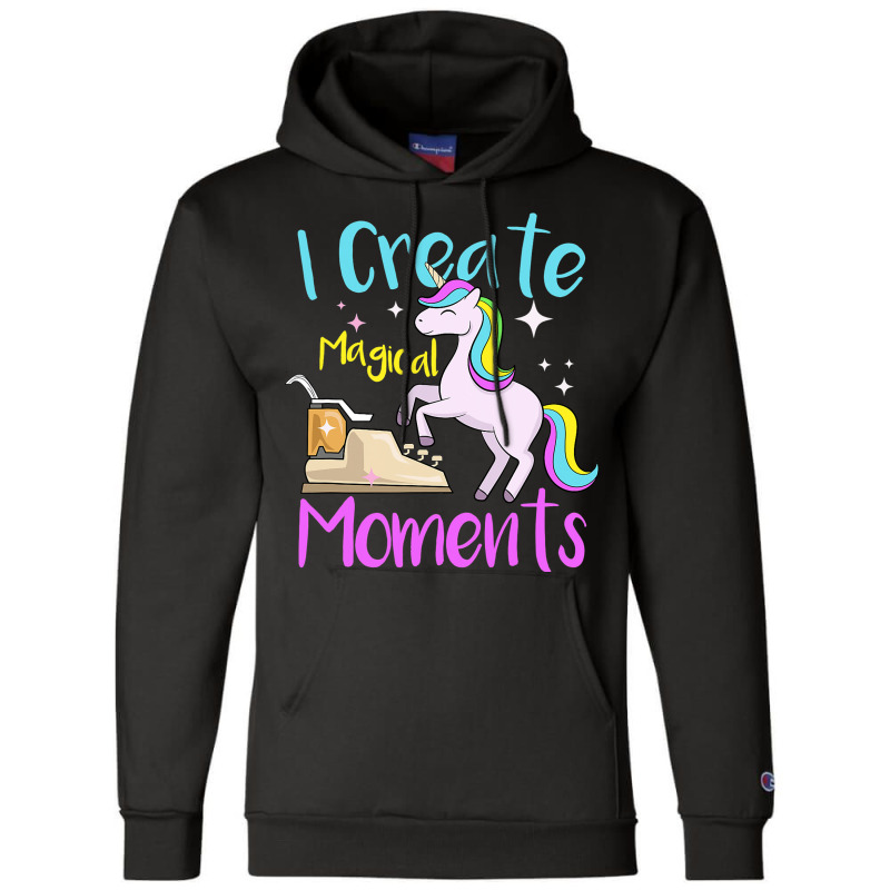 I Create Magical Moments Author Unicorn Writer Champion Hoodie by DilynnRinker | Artistshot