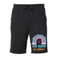 Happy 100th Day Of School Unicorn 100 Magical Days Fleece Short | Artistshot