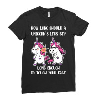 Funny Unicorn Humor Cute Unicorns Graphic Novelty  Ladies Fitted T-shirt | Artistshot