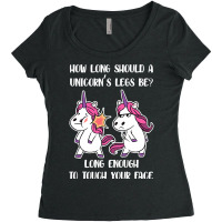 Funny Unicorn Humor Cute Unicorns Graphic Novelty  Women's Triblend Scoop T-shirt | Artistshot