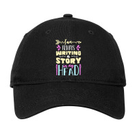 I Am Always Writing A Story In My Head Funny Write Adjustable Cap | Artistshot