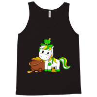 Funny Unicorn Leprechaun Hat St Patricks Day Gifts Tank Top | Artistshot