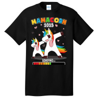 Future Mom Loading Mamacorn Mother To Be Unicorn Basic T-shirt | Artistshot