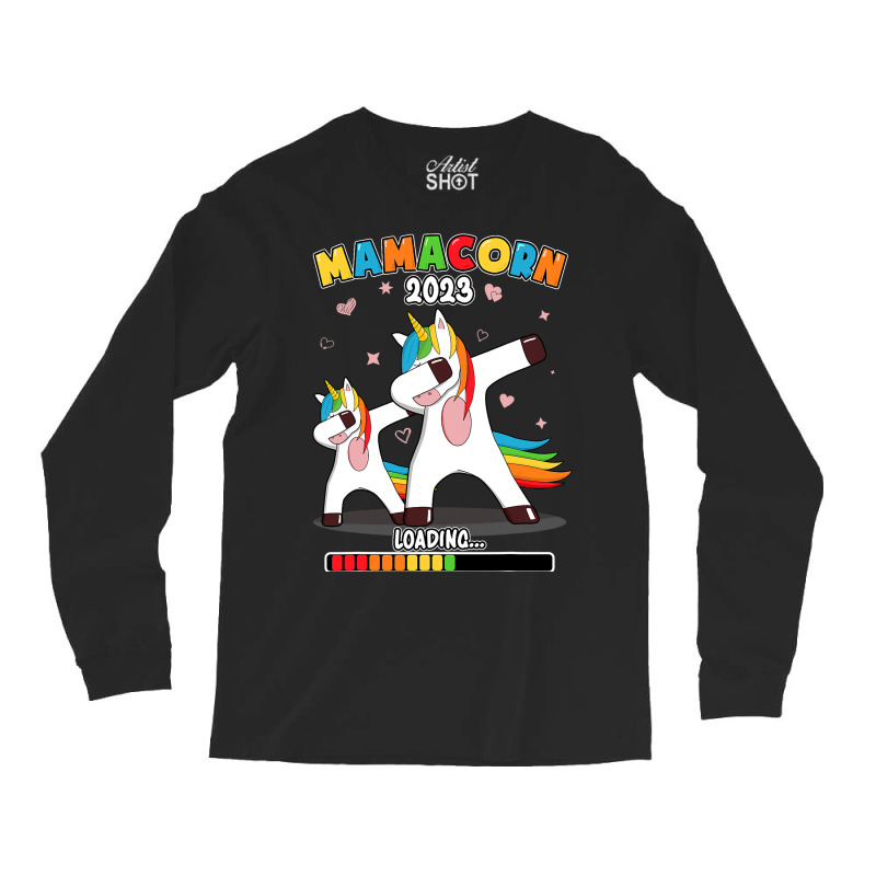 Future Mom Loading Mamacorn Mother To Be Unicorn Long Sleeve Shirts | Artistshot