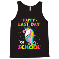 Happy Last Day Of School Funny Summer Unicorn Shir Tank Top | Artistshot