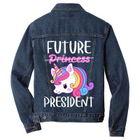 Future President Girls Feminist Unicorn 1 Men Denim Jacket | Artistshot