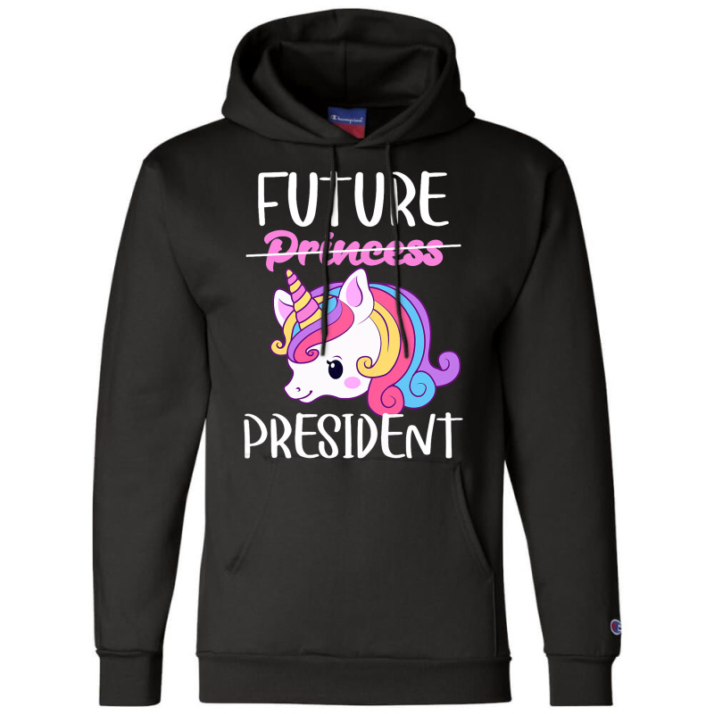 Future President Girls Feminist Unicorn 1 Champion Hoodie | Artistshot