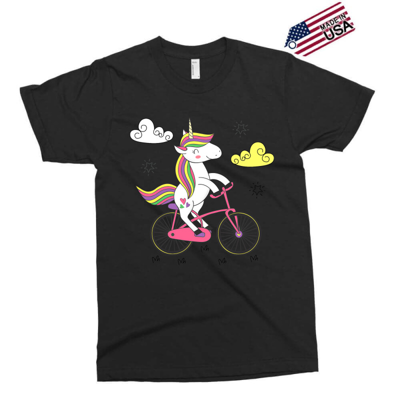 Funny Unicorn On Bike Work Out Biker Exclusive T-shirt by TevitJanik | Artistshot