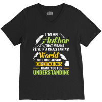 Funny Im An Author Writer Author National Authors  V-neck Tee | Artistshot