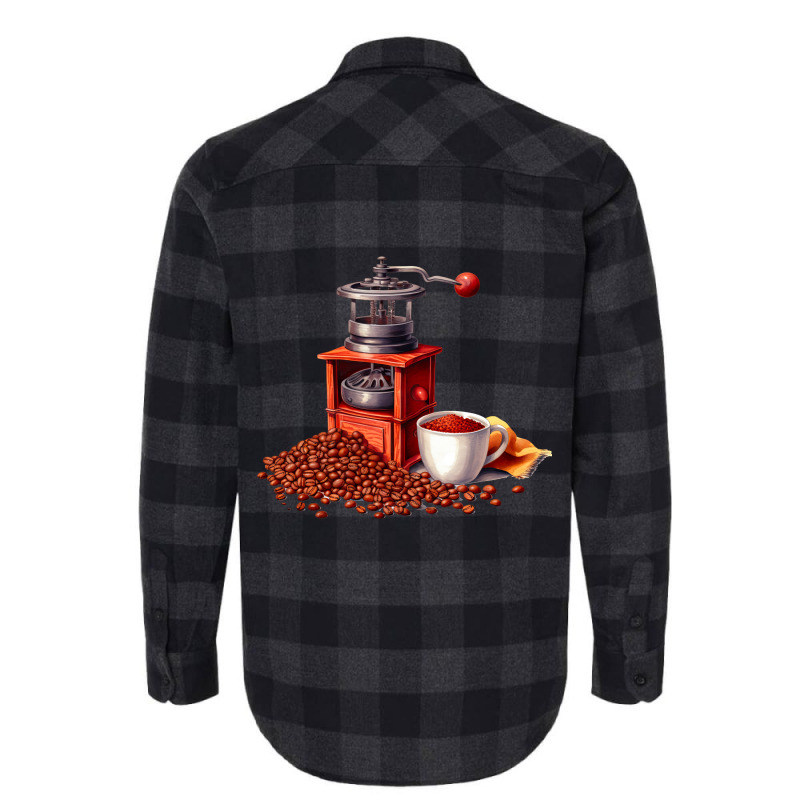 Coffee Clipart 3 Flannel Shirt | Artistshot