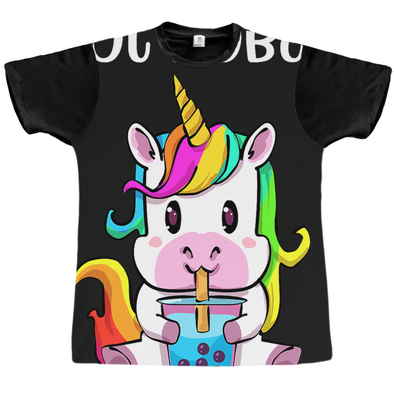 Got Boba Unicorn Boba Tea Kawaii Unicorn Bubble Te Graphic T-shirt | Artistshot