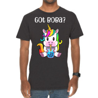 Got Boba Unicorn Boba Tea Kawaii Unicorn Bubble Te Vintage T-shirt | Artistshot