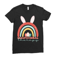 Funny Easter Occupational Therapy Rainbow Cool Ot  Ladies Fitted T-shirt | Artistshot