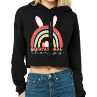 Funny Easter Occupational Therapy Rainbow Cool Ot  Cropped Hoodie | Artistshot