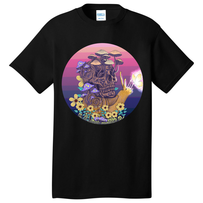 Goblincore Aesthetics Mushroom Skull Basic T-shirt | Artistshot