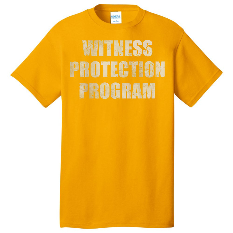 Witness Protection Program Costume Halloween Men Basic T-shirt | Artistshot