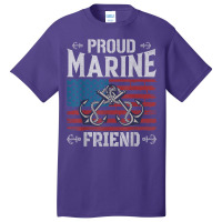 Proud Marine Friend Basic T-shirt | Artistshot