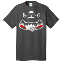 A-10 Thunderbolt Ii Warthog Nose Art Shark Mouth Vulcan Basic T-shirt | Artistshot