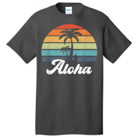 Aloha Hawaii Hawaiian Island Shirt Palm Beach Surfboard Surf T Shirt Basic T-shirt | Artistshot