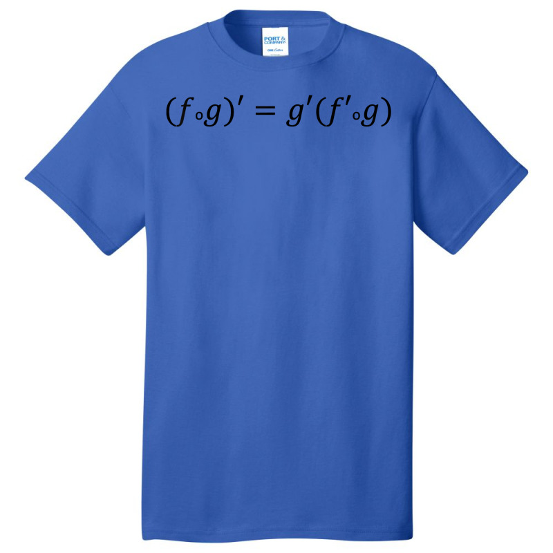 Derivative Of The Composition Of Functions, Math And Science T Shirt Basic T-shirt by cm-arts | Artistshot