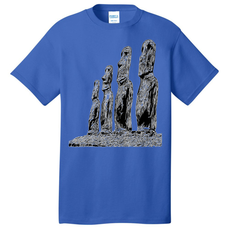 Easter Island Moai Statue Monolith World Mystery Basic T-shirt | Artistshot