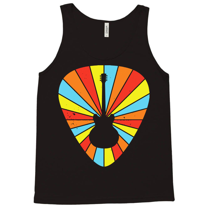 Guitar Pick T  Shirt Guitar Pick Electric Guitar Colorful Theme T  Shi Tank Top by protectiveblackening | Artistshot