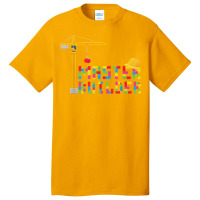 Master Builder Engineer Construction Building Bricks Blocks Basic T-shirt | Artistshot