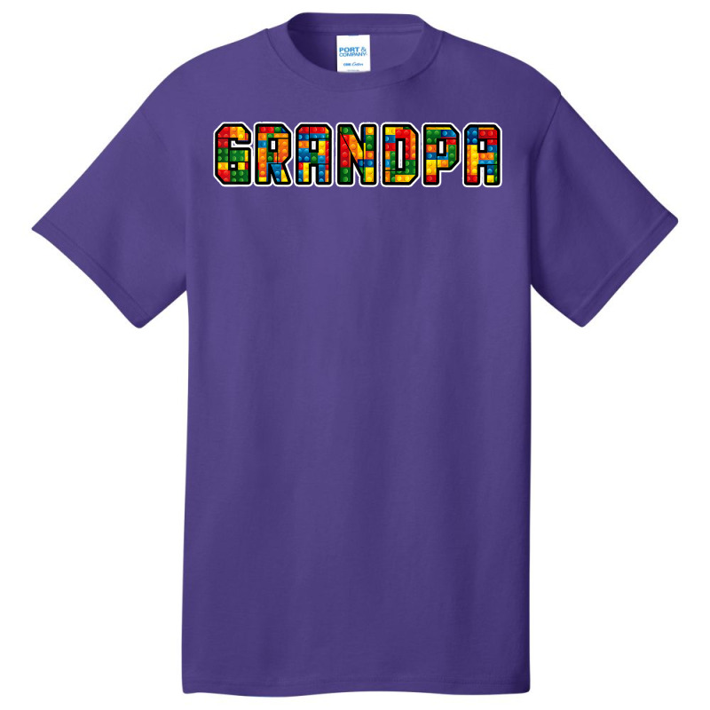 Brick Builder Funny Blocks Master Builder Grandpa T Shirt Basic T-shirt | Artistshot