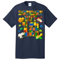 12 Years Old Block Building Boy 12th Birthday Master Builder Basic T-shirt | Artistshot