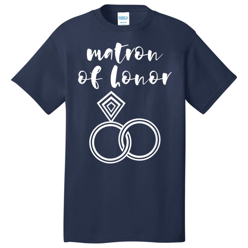 Matron Of Honor Wedding Rings T Shirt Basic T-shirt by cm-arts | Artistshot