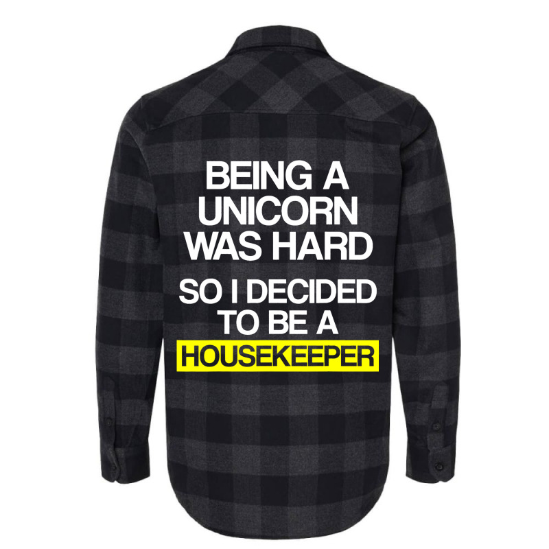 Housekeeper Unicorn Housekeeping Househelp Service Flannel Shirt | Artistshot