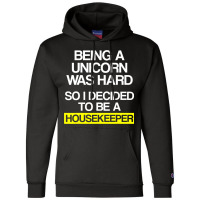 Housekeeper Unicorn Housekeeping Househelp Service Champion Hoodie | Artistshot