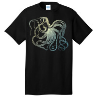 Octopus Cool Vintage Marine Biologist Ocean Sea Life 3 Basic T-shirt | Artistshot