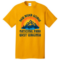 New River Gorge National Park West Virginia Mountain Hiking T-shirt Basic T-shirt | Artistshot