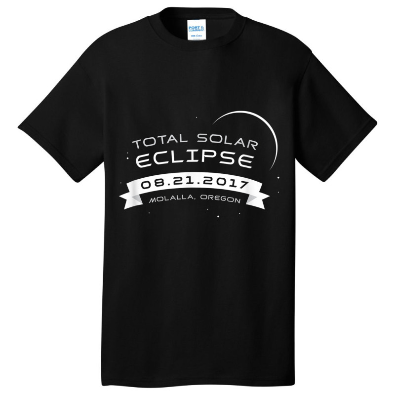 Total Solar Eclipse 2017 Shirt Molalla, Oregon Souvenir Basic T-shirt by cm-arts | Artistshot