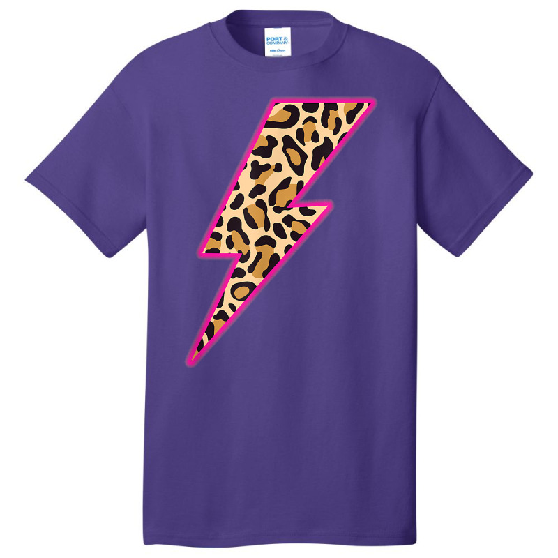 Leopard Lightning Bolt Cheetah Thunder Animal Graphic Print T-shirt Basic T-shirt by cm-arts | Artistshot