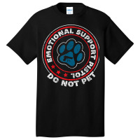 Emotional Support Pistol Do Not Pet Animal Funny Dog Lover Basic T-shirt | Artistshot