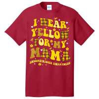 I Wear Yellow For My Mama Endometriosis Awareness Basic T-shirt | Artistshot