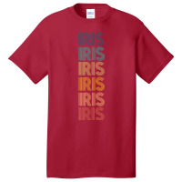 Retro Vintage Iris Classic Name Cool 80s 90s Basic T-shirt | Artistshot