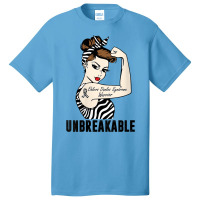 Womens Ehlers Danlos Syndrome Warrior Unbreakable Strong Woman V Neck Basic T-shirt | Artistshot