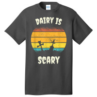 Dairy Is Scary Retro Vintage Halloween Scary Costume T Shirt Basic T-shirt | Artistshot