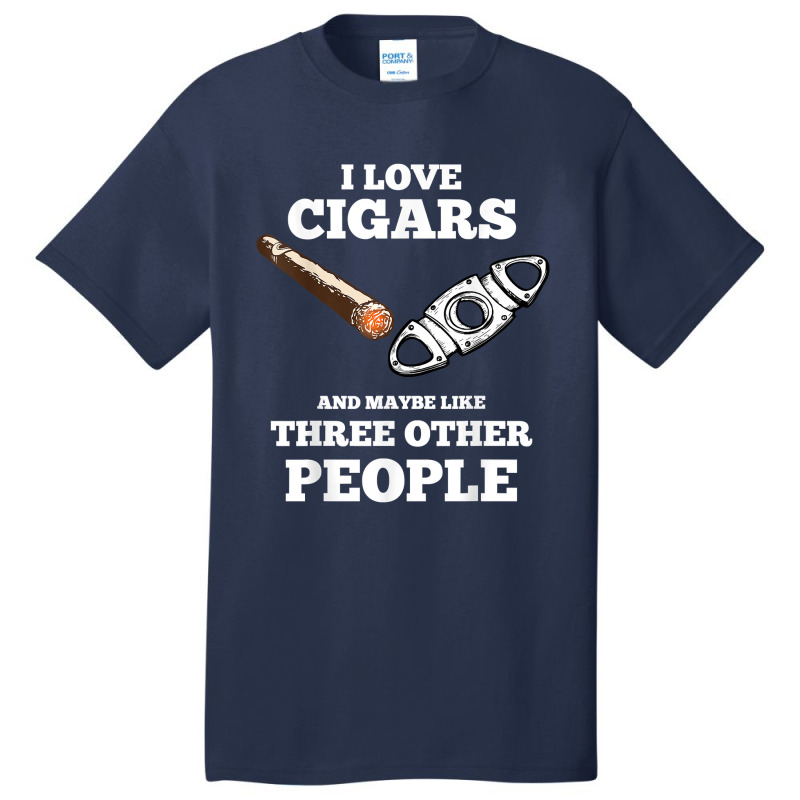 Funny Cigar Accessories Gift Set Cigar Lover Smokers Party Basic T-shirt | Artistshot