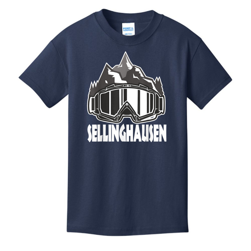 Sellinghausen Winter Sport Design Skier Snowboard Basic Youth T-shirt by Tees | Artistshot