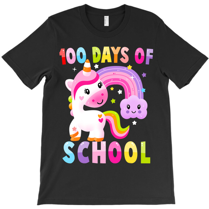 Happy 100th Day Of School Unicorn Magical 100 Days T-shirt | Artistshot