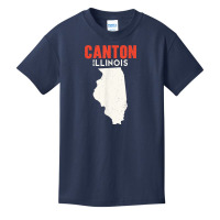 Canton Illinois Usa State America Travel Illinoisan Basic Youth T-shirt | Artistshot