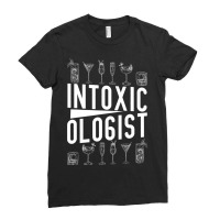 Funny Intoxicologist Mixologist Illustration For B Ladies Fitted T-shirt | Artistshot