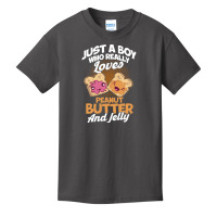 Peanut Butter T  Shirt A Boy Who Loves Peanut Butter And Jelly Peanut Basic Youth T-shirt | Artistshot