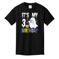 Its My 3rd Birthday â€“ Halloween Spooky Season B Day Lover Basic Youth T-shirt | Artistshot