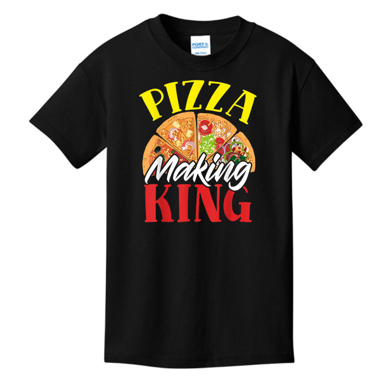 Pizza Making King Pizza Maker Pizza Party Basic Youth T-shirt | Artistshot