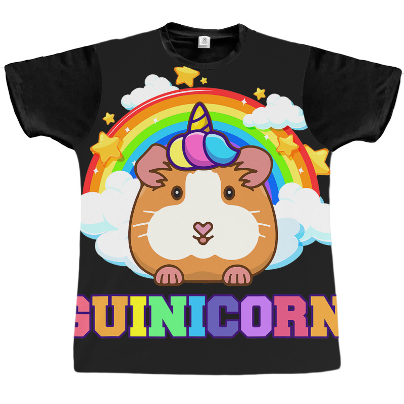 Guinea Pig Shirts For Girls Guinea Pig Unicorn Gui Graphic T-shirt | Artistshot